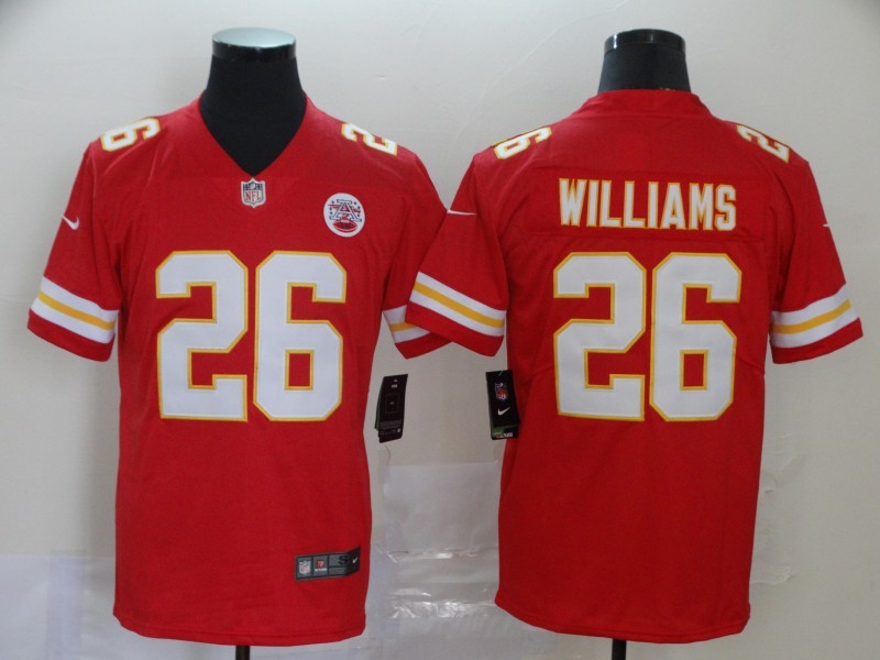 Men's Kansas City Chiefs #26 Damien Williams Red Vapor Untouchable Limited Stitched NFL Jersey